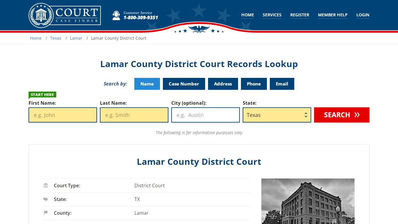 Lamar County District Court Records Lookup - CourtCaseFinder.com
